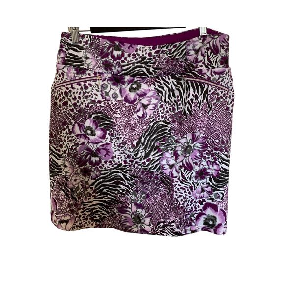 GG biue skort size large Purple & white print - Picture 6 of 6